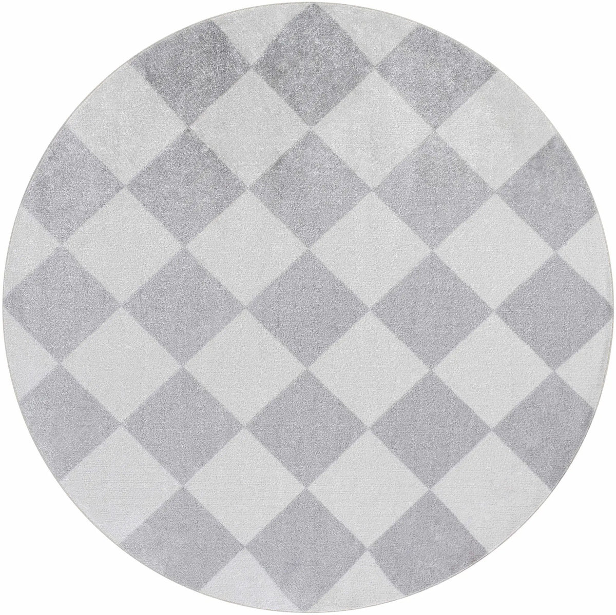 Ulric Light Gray Diamond Washable Area Rug, photo 10 of 15