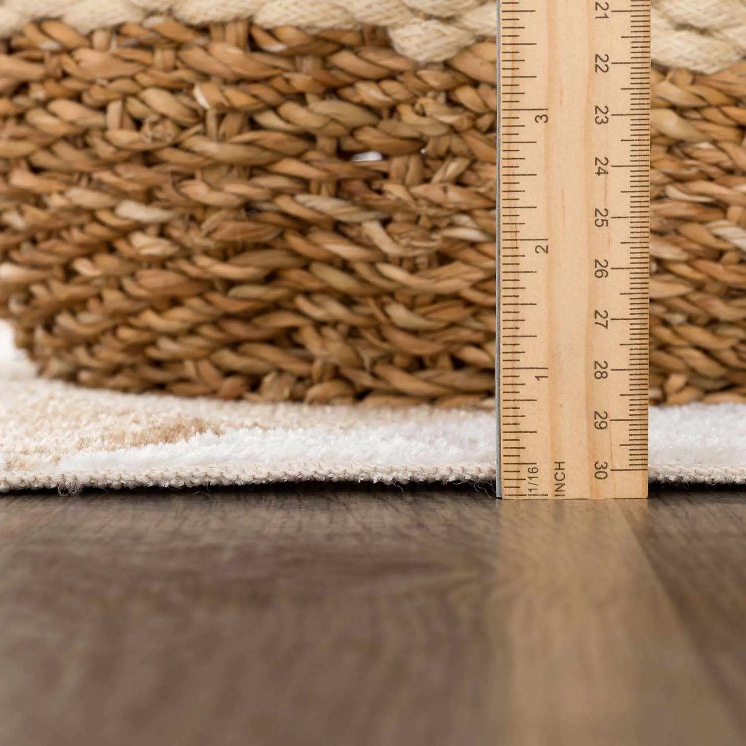 Ulric Light Brown Diamond Washable Area Rug by Boutique Rugs