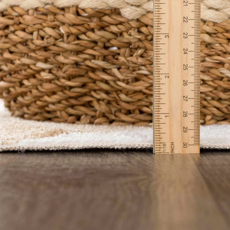 Ulric Light Brown Diamond Washable Area Rug by Boutique Rugs