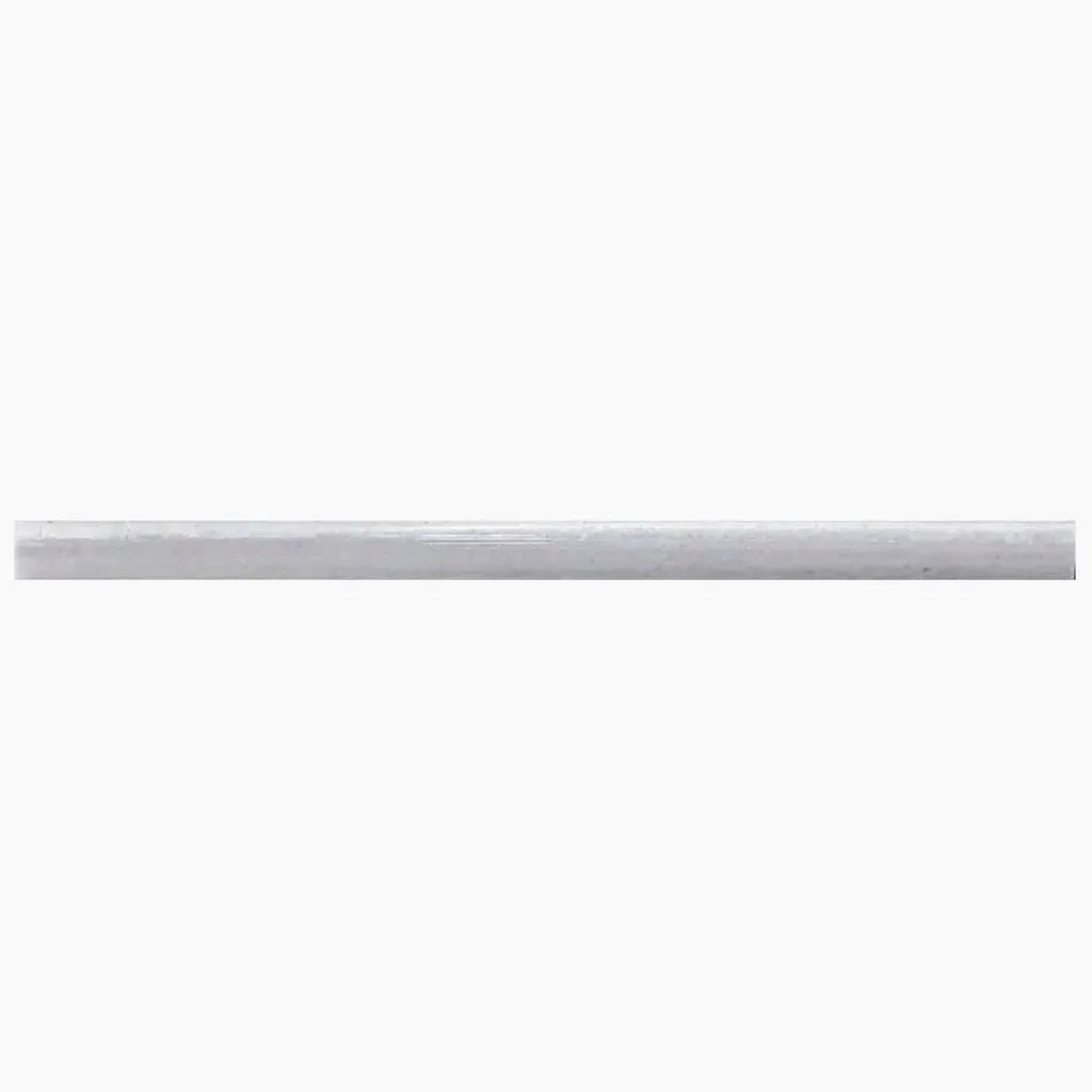 Gray 0.5x12 Polished Equator Pencil Marble Tile Trim (10 pack, 0.5 sq ft/case) by Apollo Tile