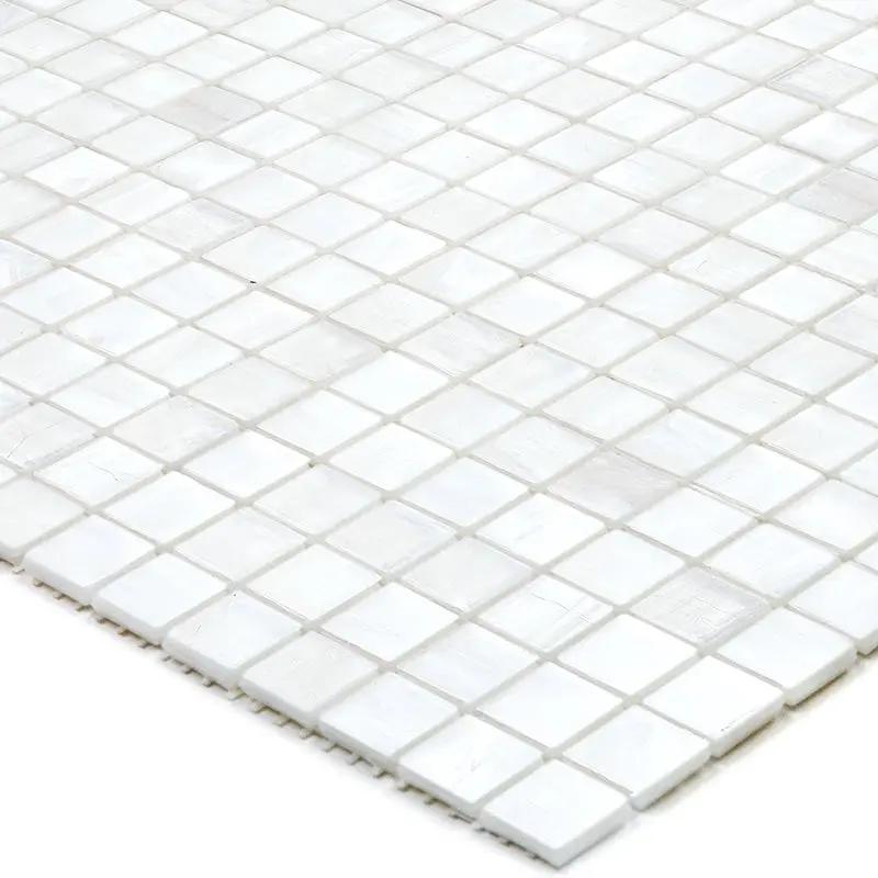 White Dove 12x12 Glossy Uniform Square Glass Mosaic Tile (20 pack, 18.69 sq ft/case) by Apollo Tile