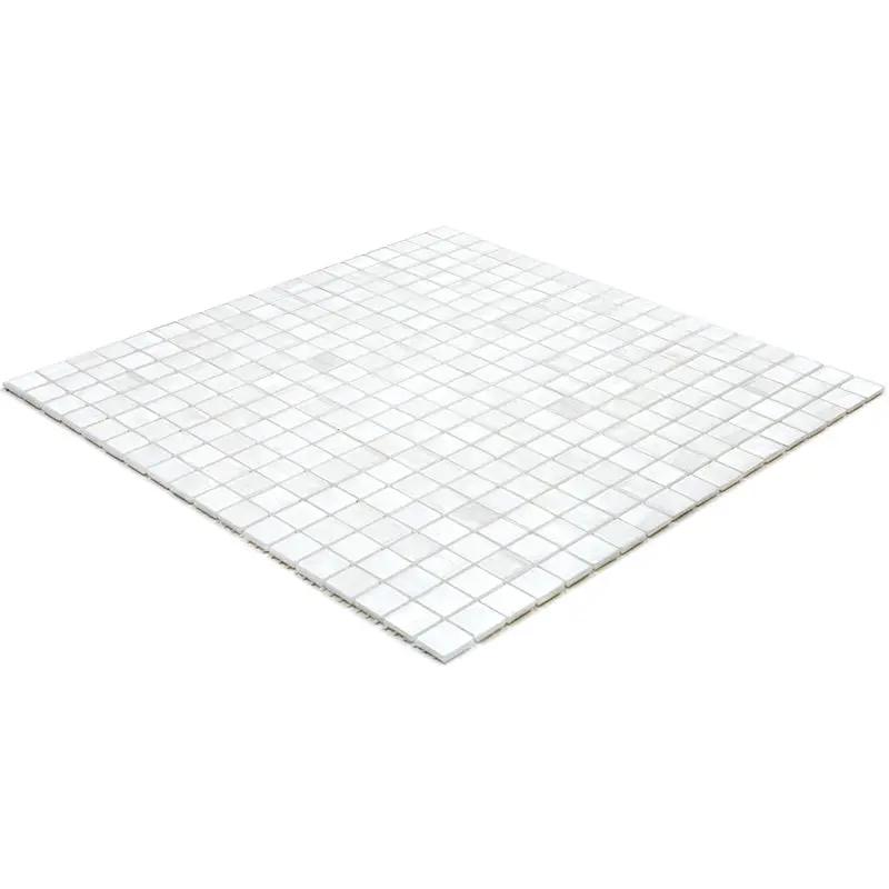 White Dove 12x12 Glossy Uniform Square Glass Mosaic Tile (20 pack, 18.69 sq ft/case) by Apollo Tile