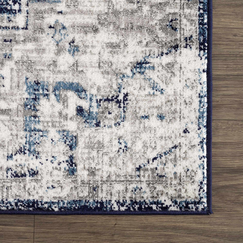 Buenaventura Navy Area Rug by Hauteloom