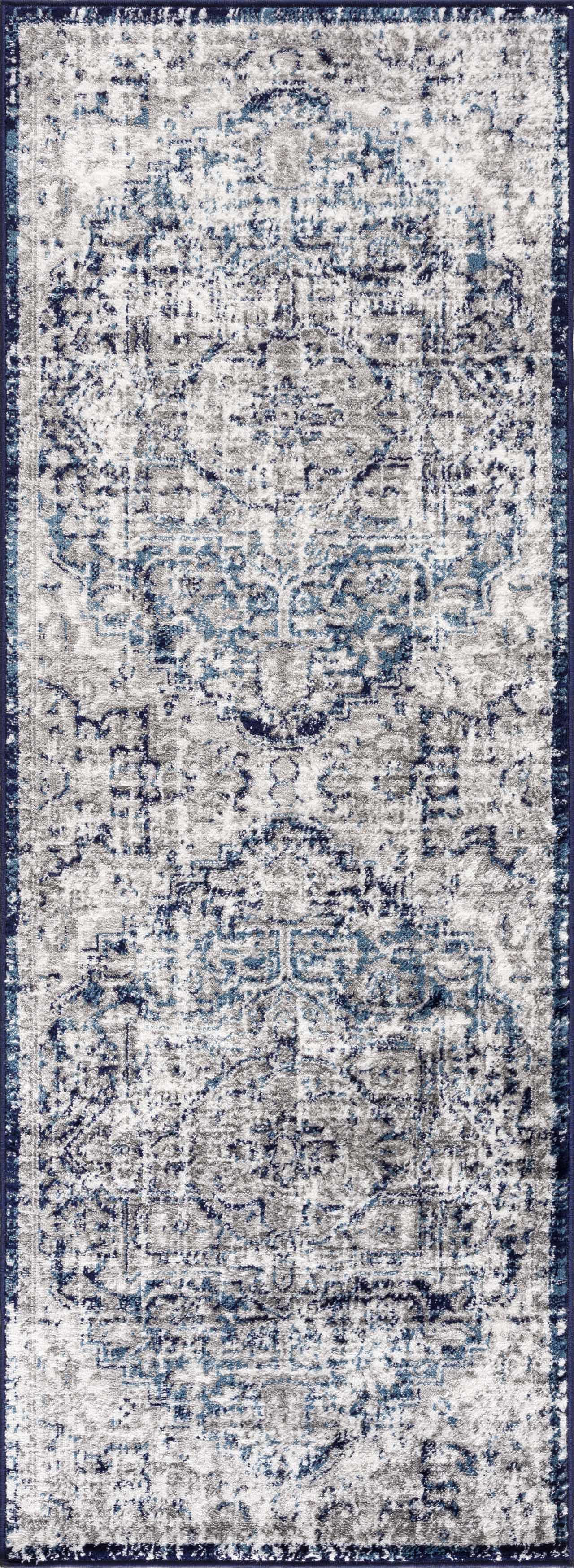 Buenaventura Navy Area Rug - Clearance by Boutique Rugs