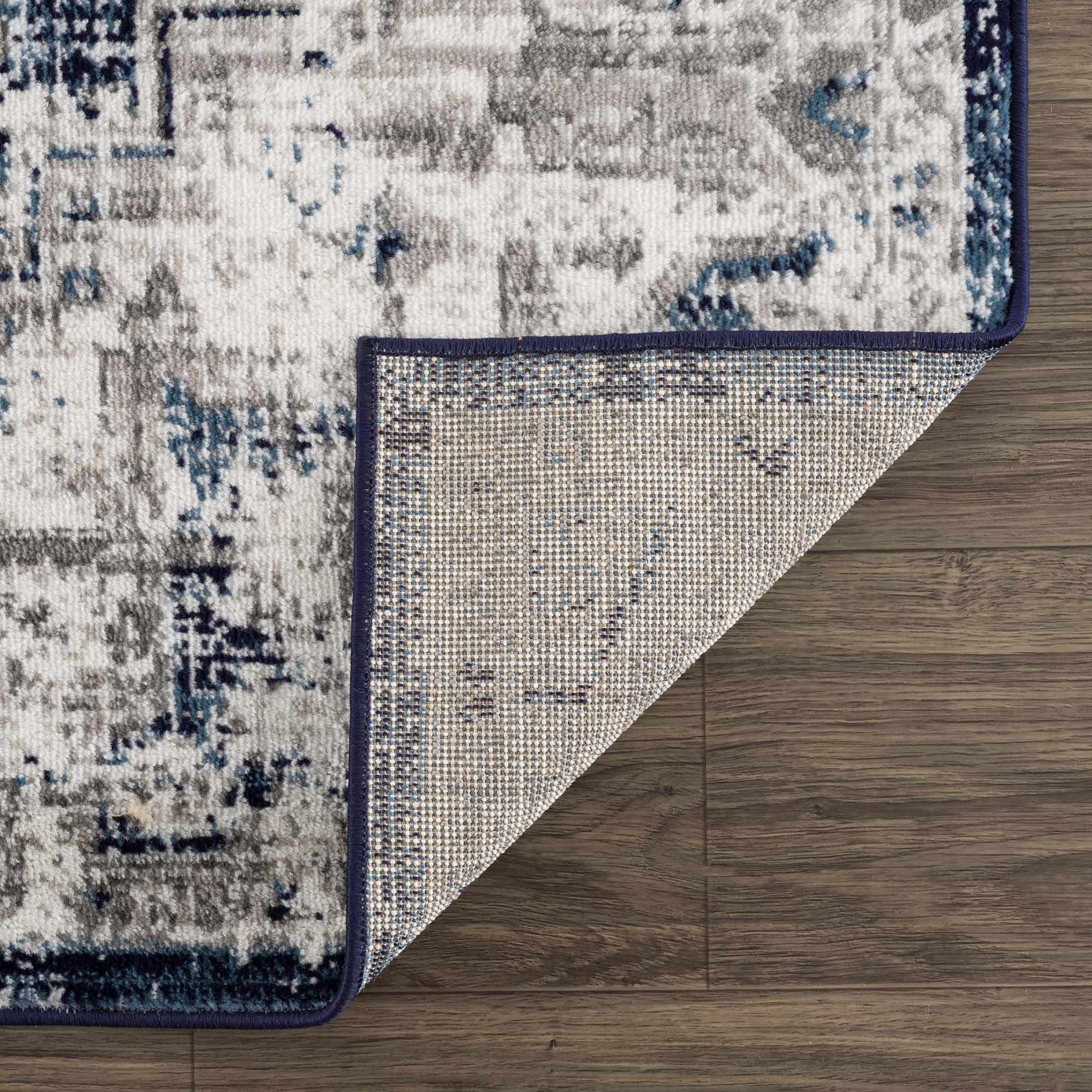 Buenaventura Navy Area Rug by Hauteloom