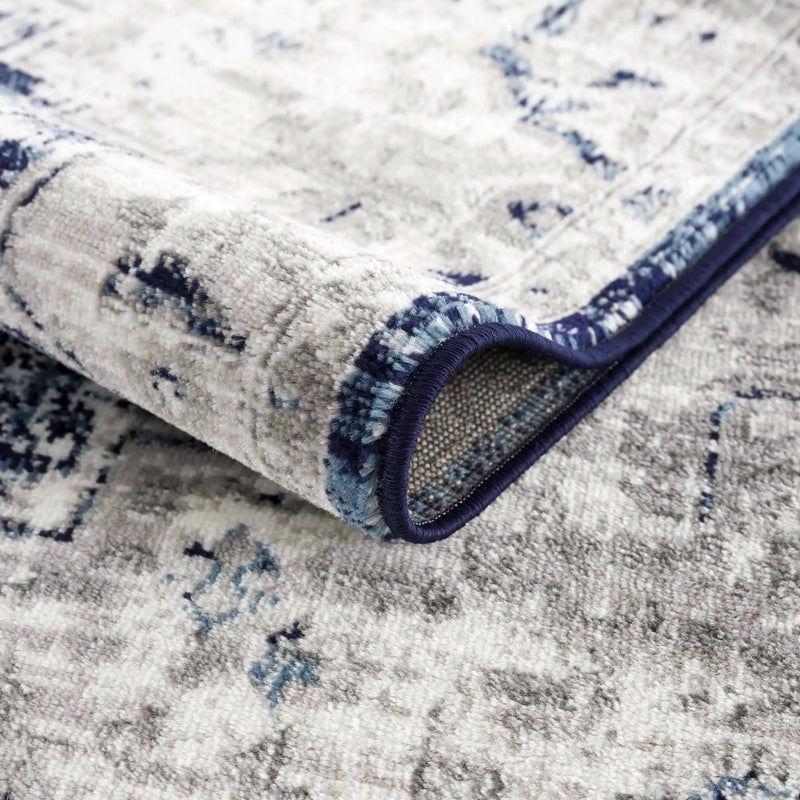 Buenaventura Navy Area Rug by Hauteloom