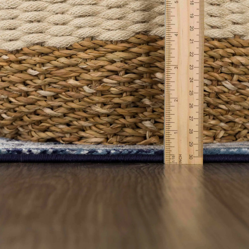 Buenaventura Navy Area Rug - Clearance by Boutique Rugs