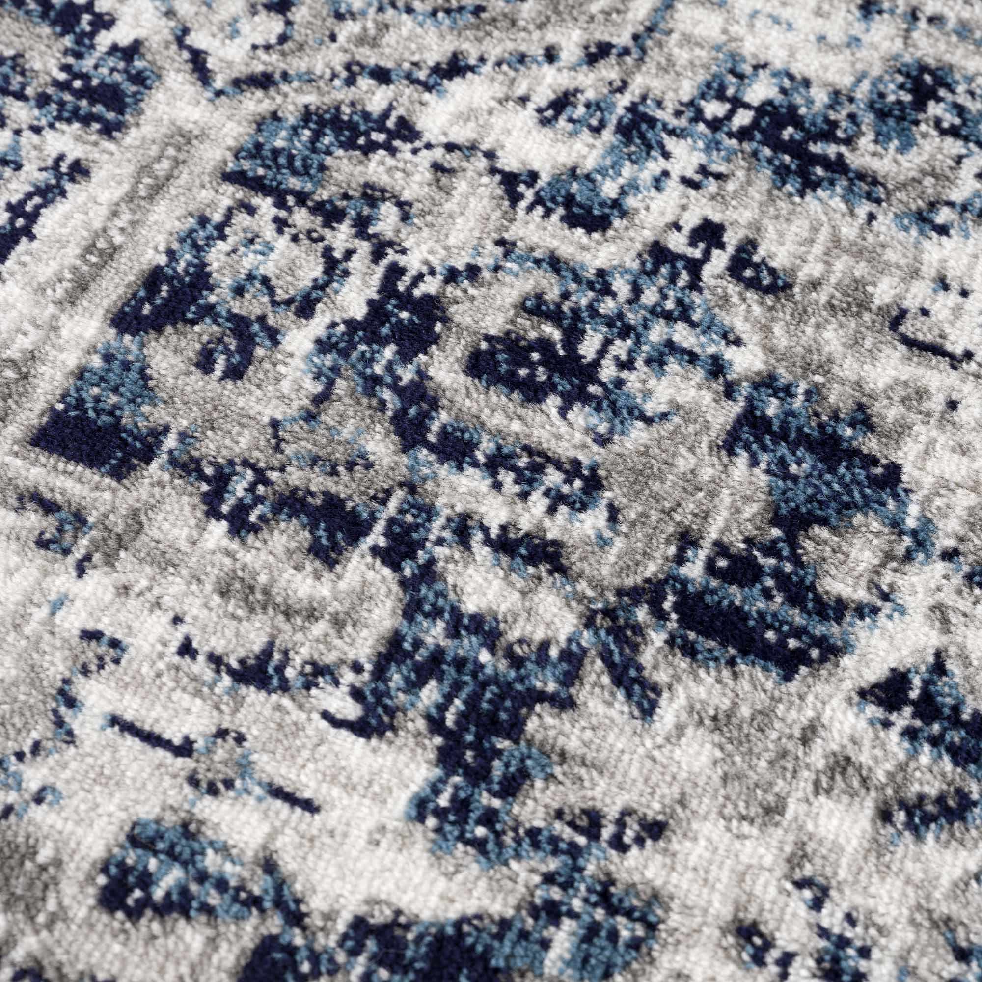 Buenaventura Navy Area Rug - Clearance by Boutique Rugs