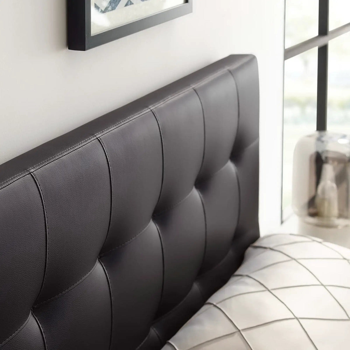 Lily Upholstered Vinyl King Headboard by Modway by HouseOfZazla