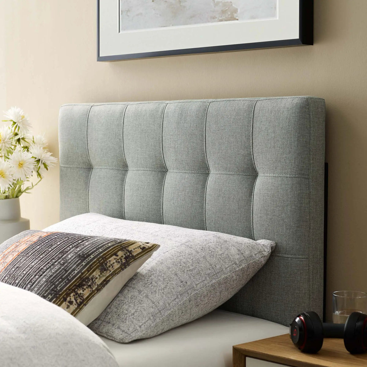 Lily Upholstered Fabric Twin Headboard by Modway by HouseOfZazla