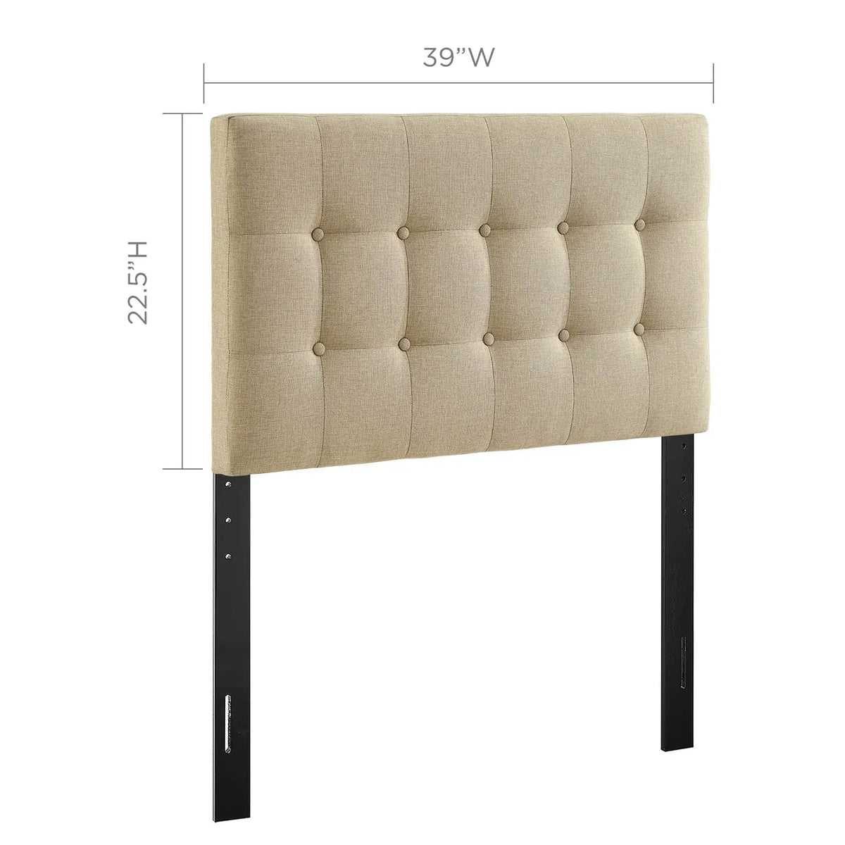 Emily Upholstered Fabric Twin Headboard by Modway by HouseOfZazla
