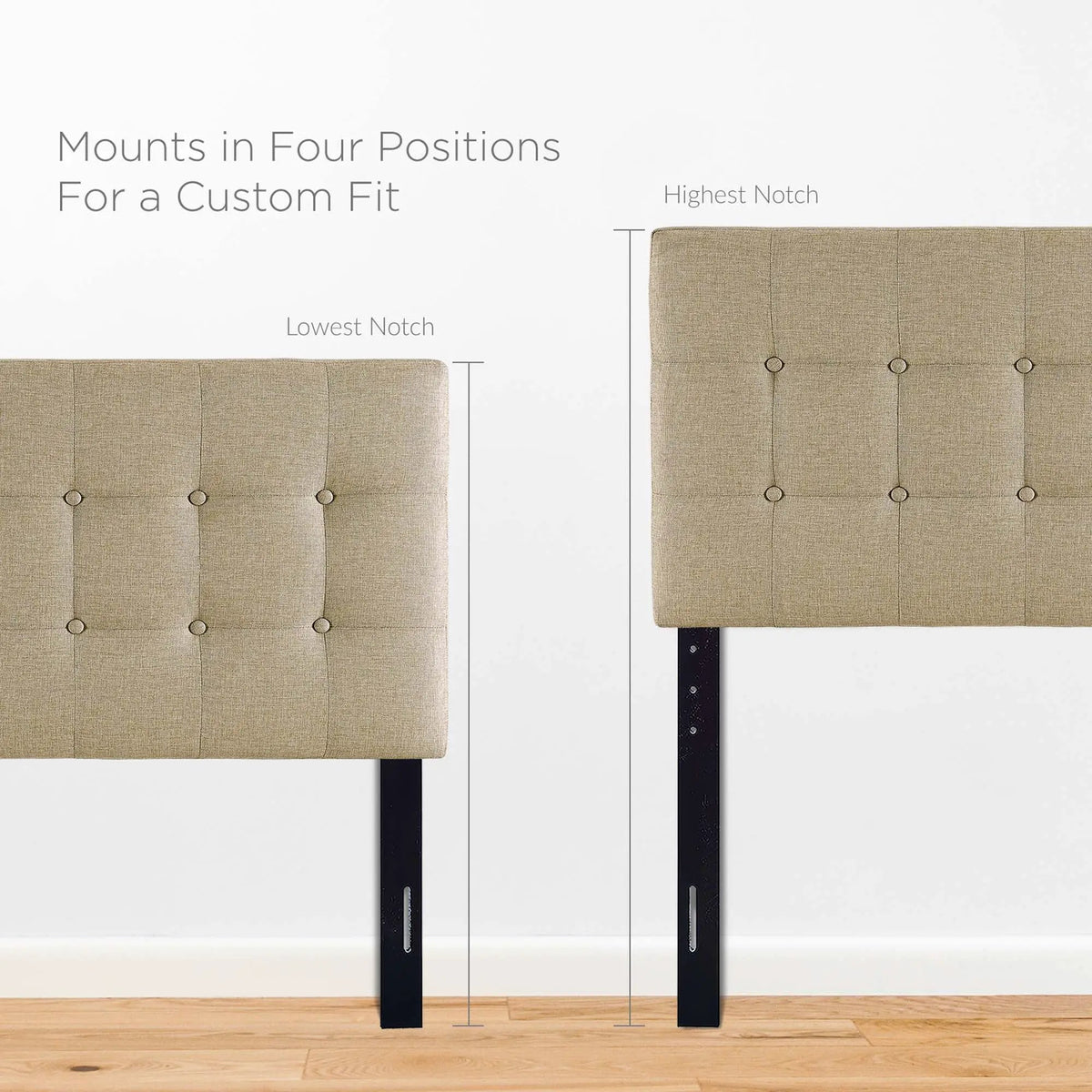 Emily Upholstered Fabric Twin Headboard by Modway by HouseOfZazla