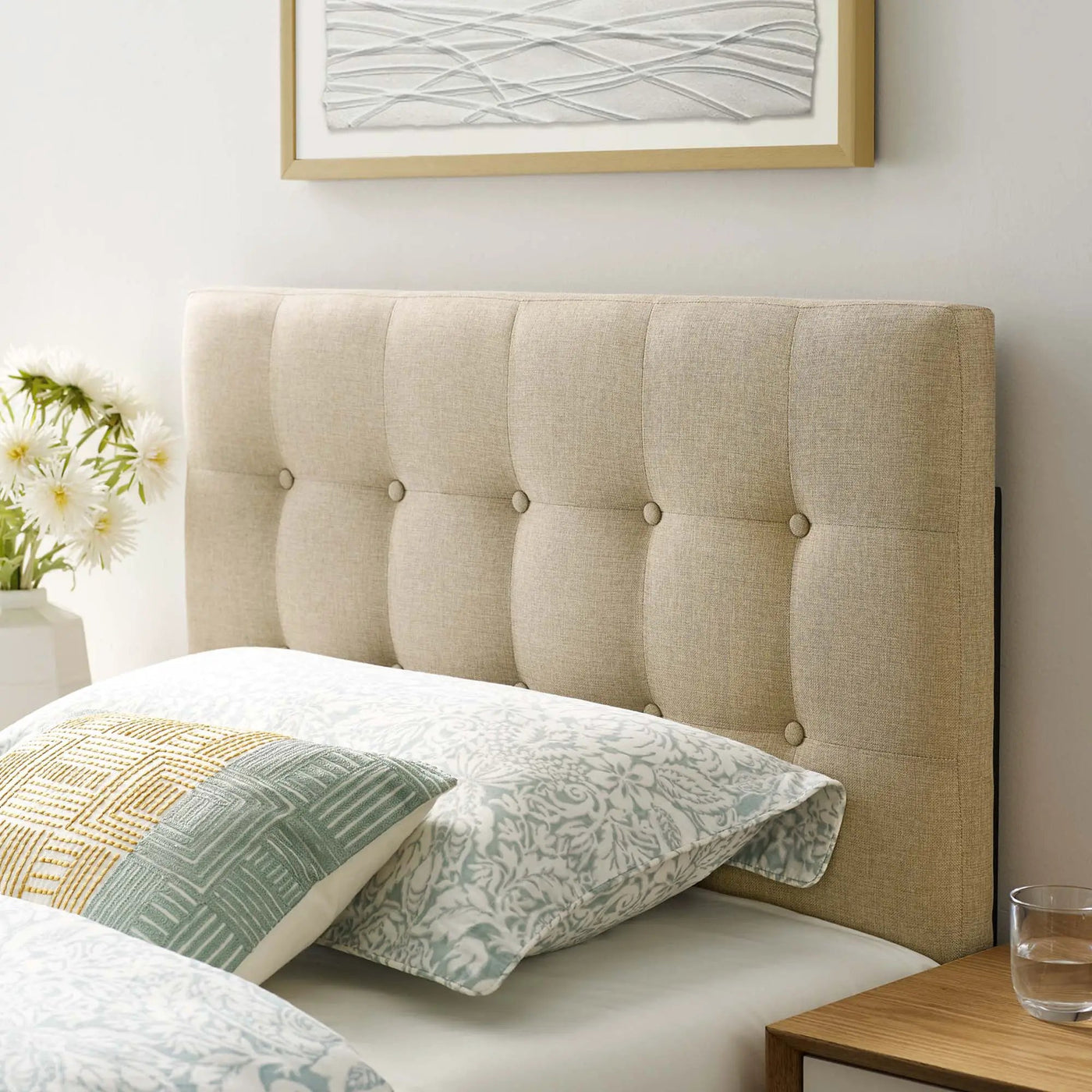 Emily Upholstered Fabric Twin Headboard by Modway by HouseOfZazla
