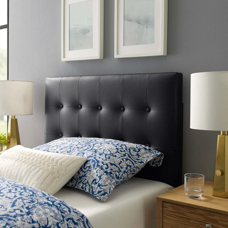 Emily Upholstered Vinyl Twin Headboard by Modway by HouseOfZazla