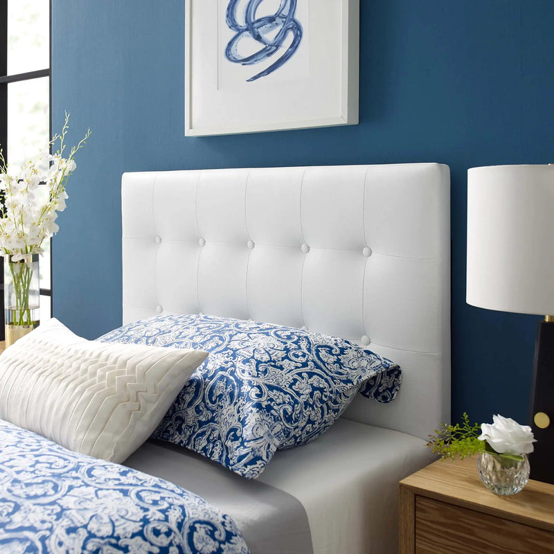 Emily Upholstered Vinyl Twin Headboard by Modway by HouseOfZazla