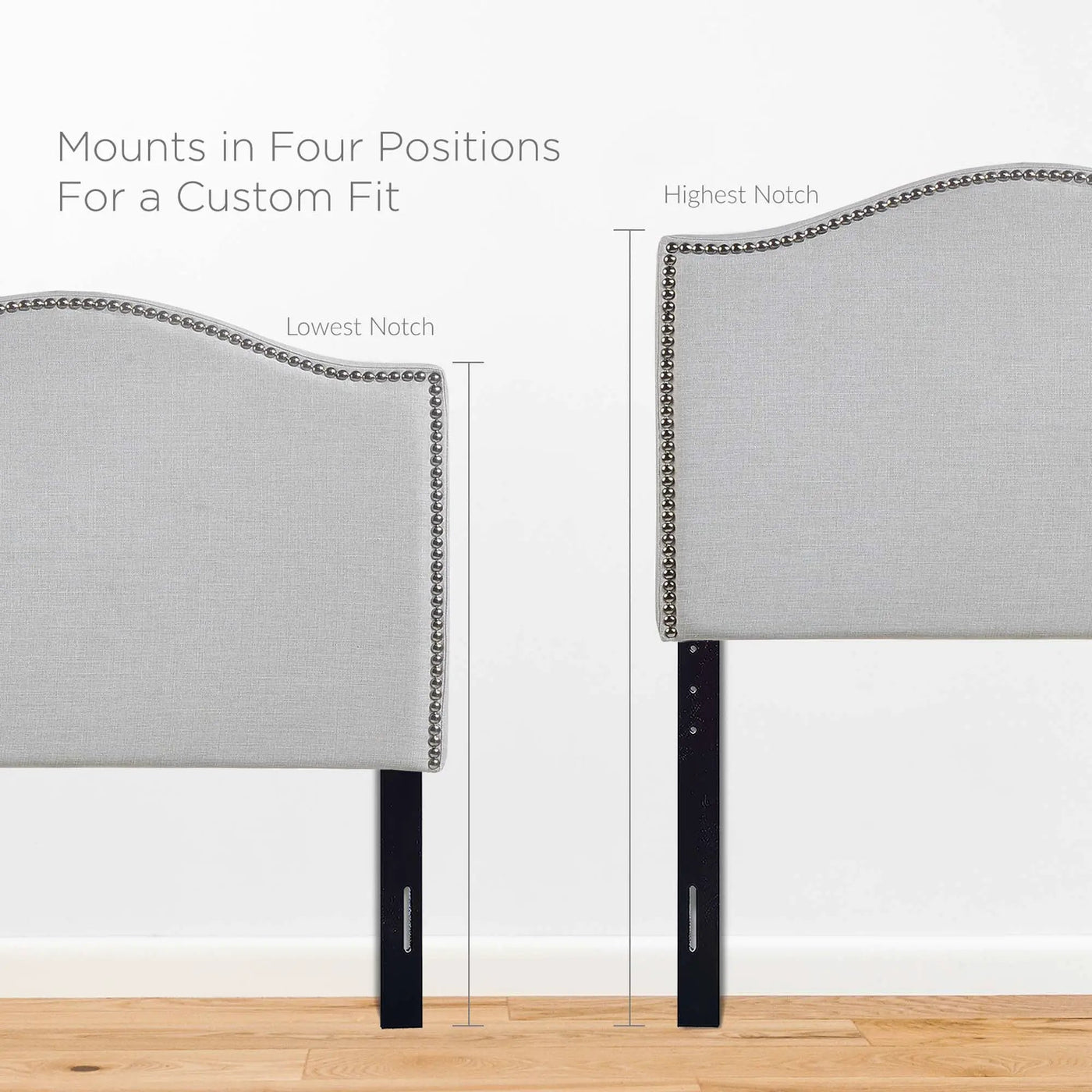 Curl Nailhead Upholstered Twin Headboard by Modway by HouseOfZazla