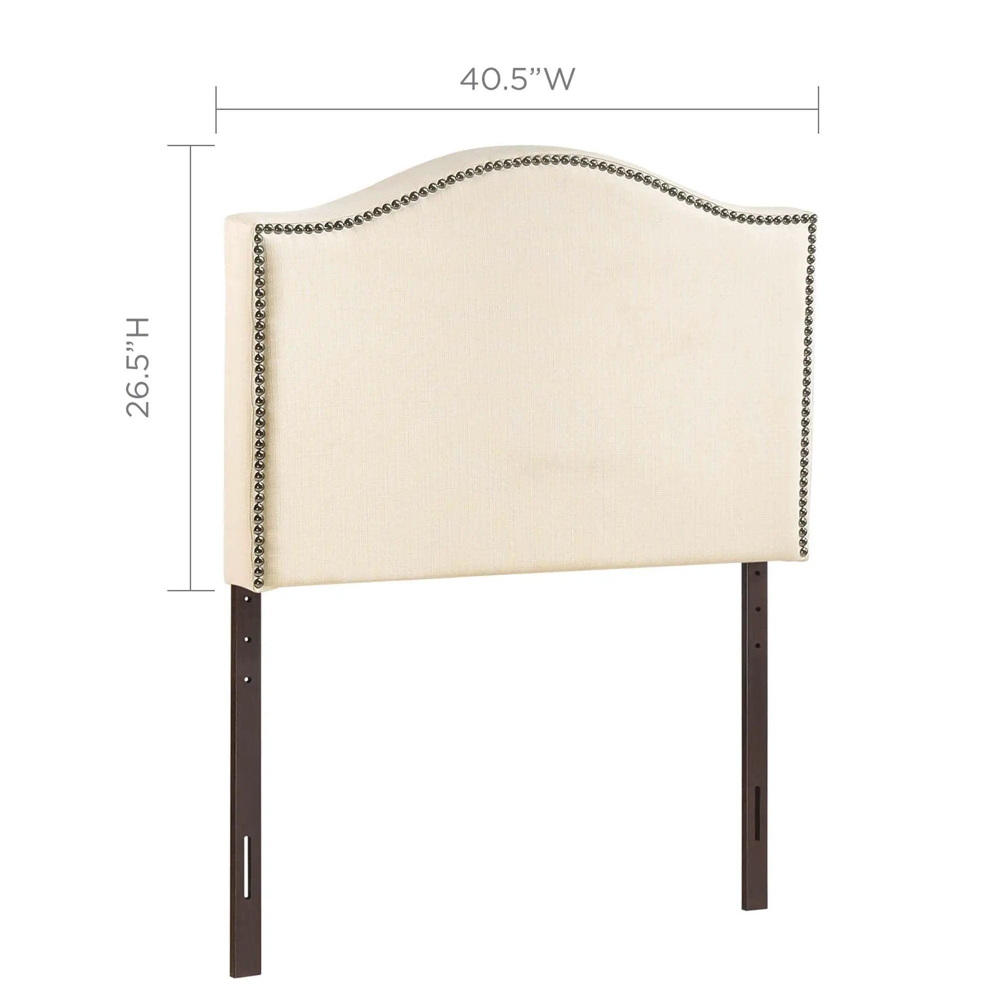 Curl Nailhead Upholstered Twin Headboard by Modway by HouseOfZazla