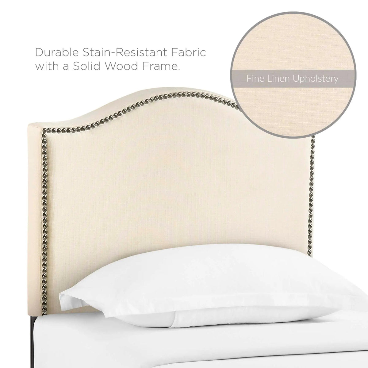 Curl Nailhead Upholstered Twin Headboard by Modway by HouseOfZazla