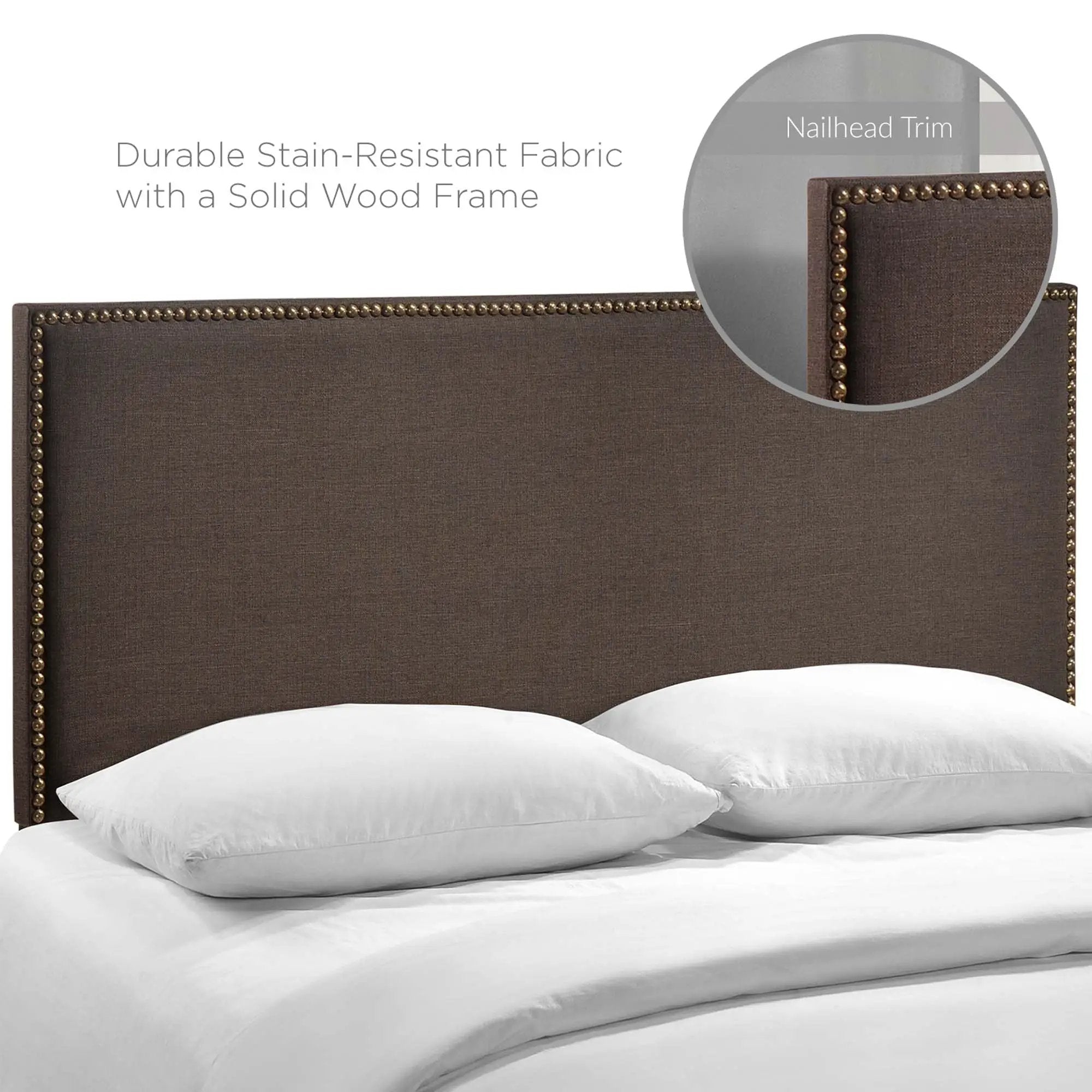 Region Nailhead Upholstered Queen Headboard by Modway by HouseOfZazla