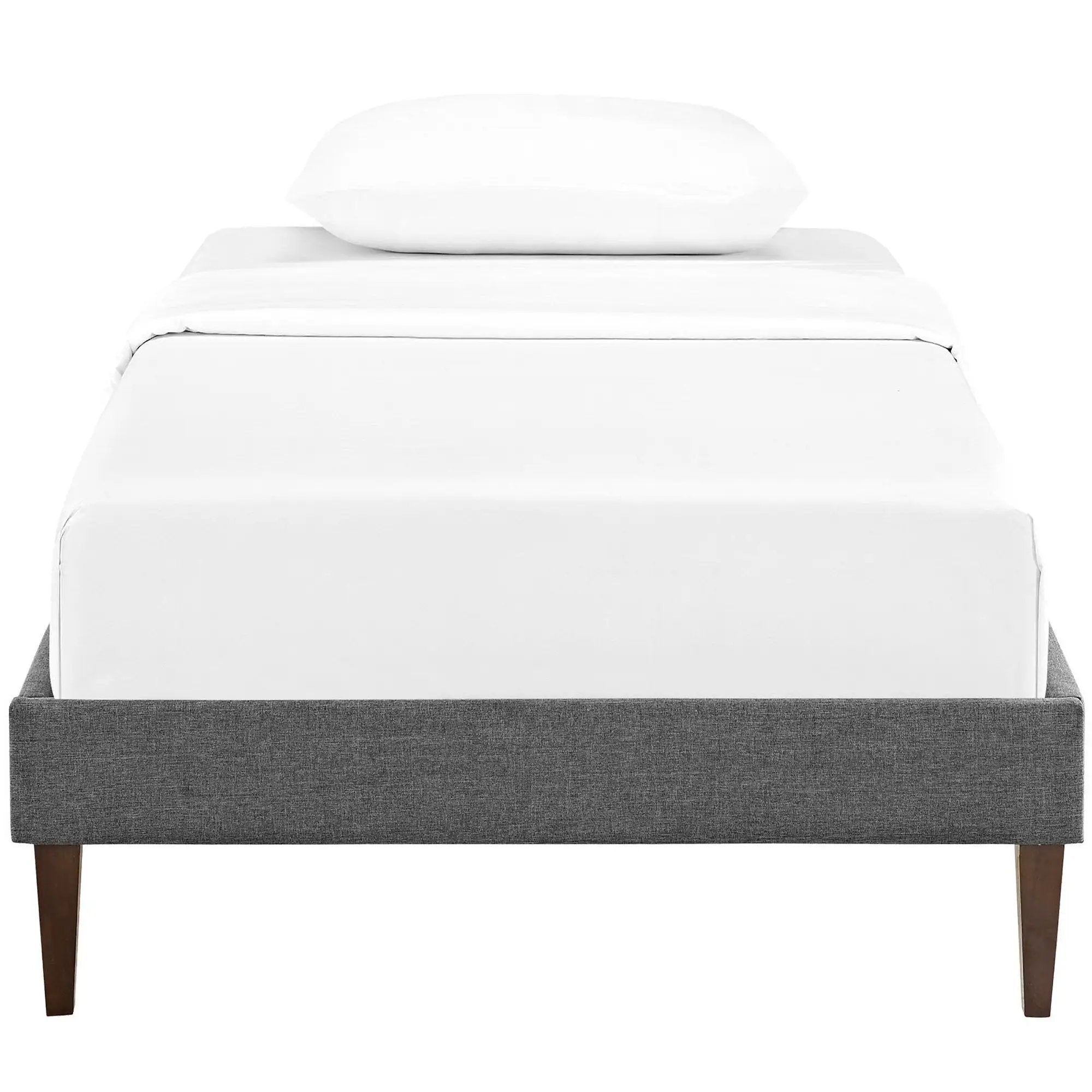 Sharon Fabric Twin Bed Frame with Squared Tapered Legs by Modway by HouseOfZazla