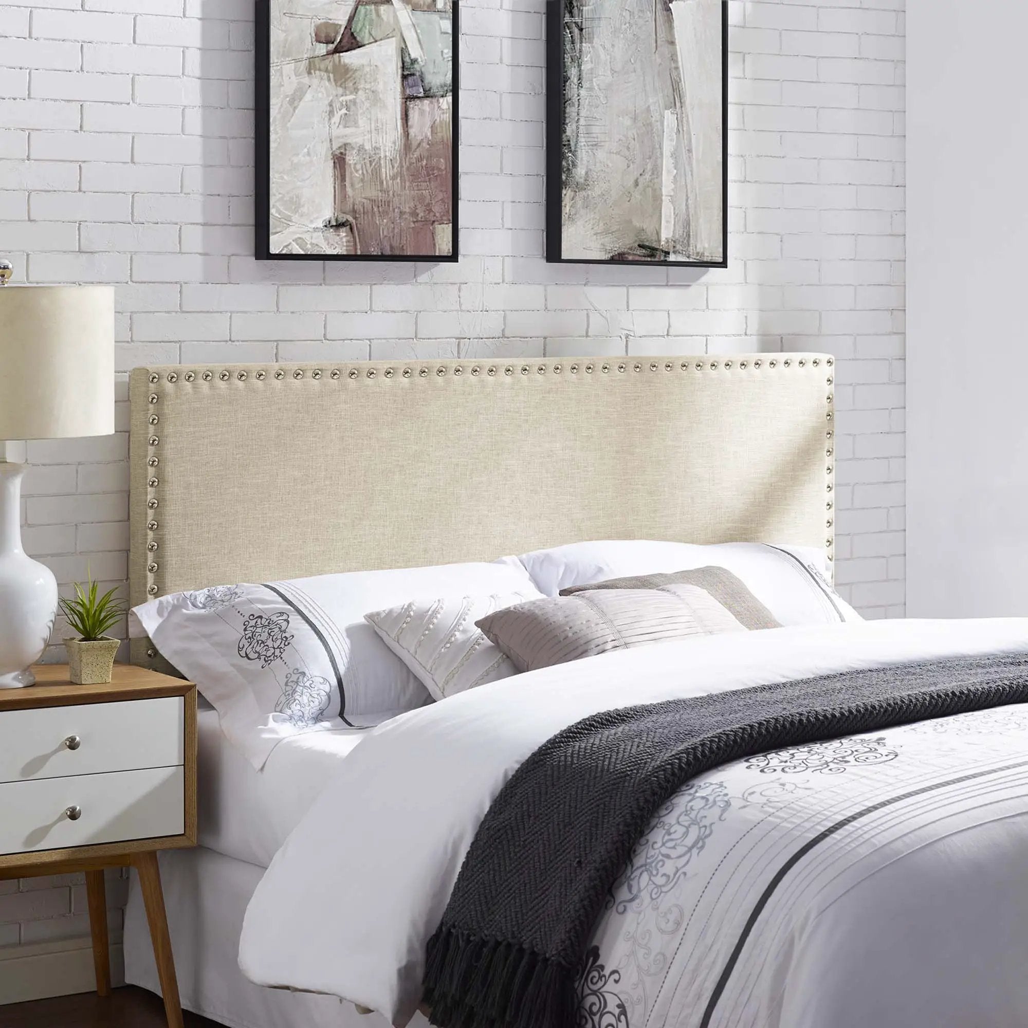 Phoebe Upholstered Fabric Queen Headboard by Modway by HouseOfZazla