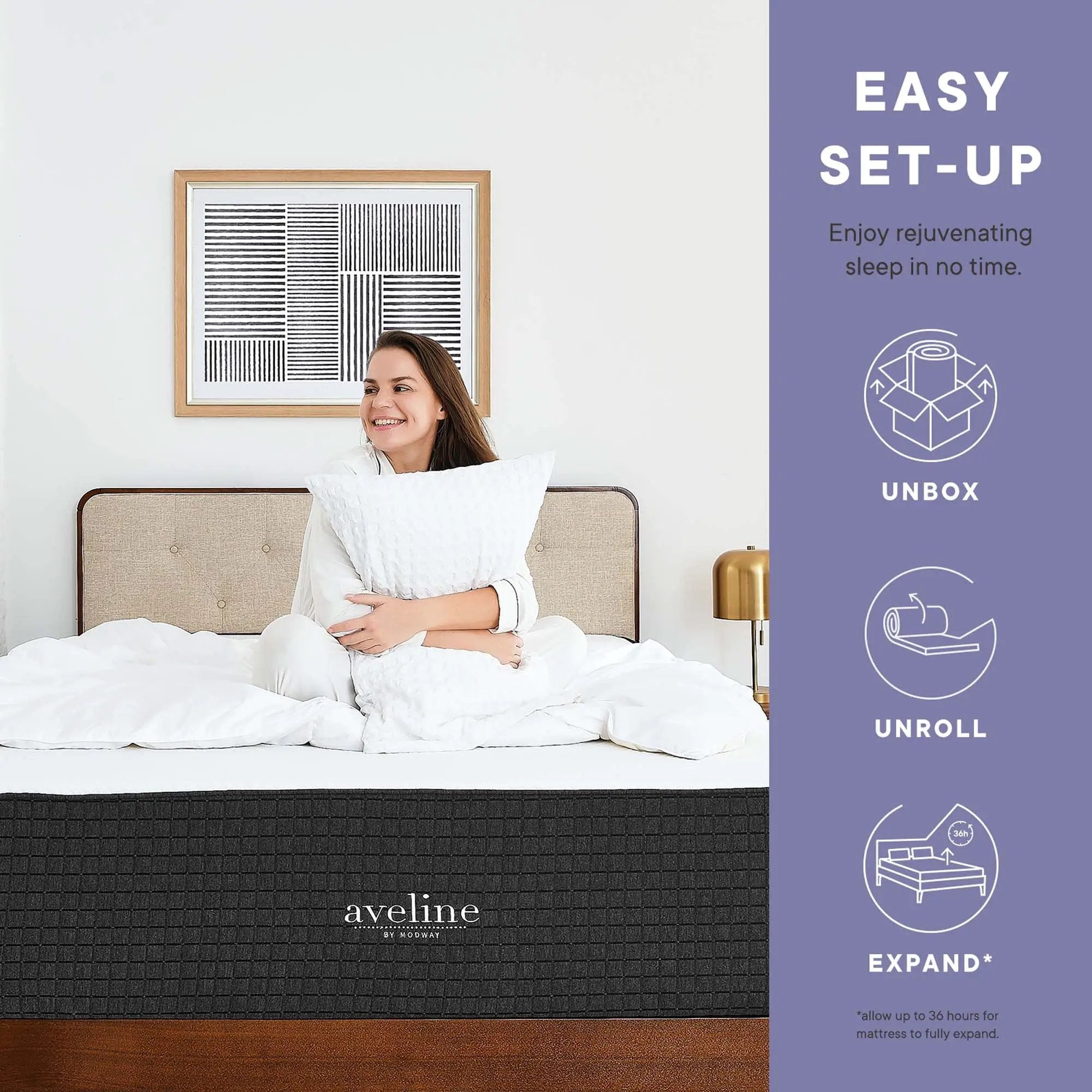 Aveline 8" Gel-Infused Memory Foam Mattress by Modway by HouseOfZazla