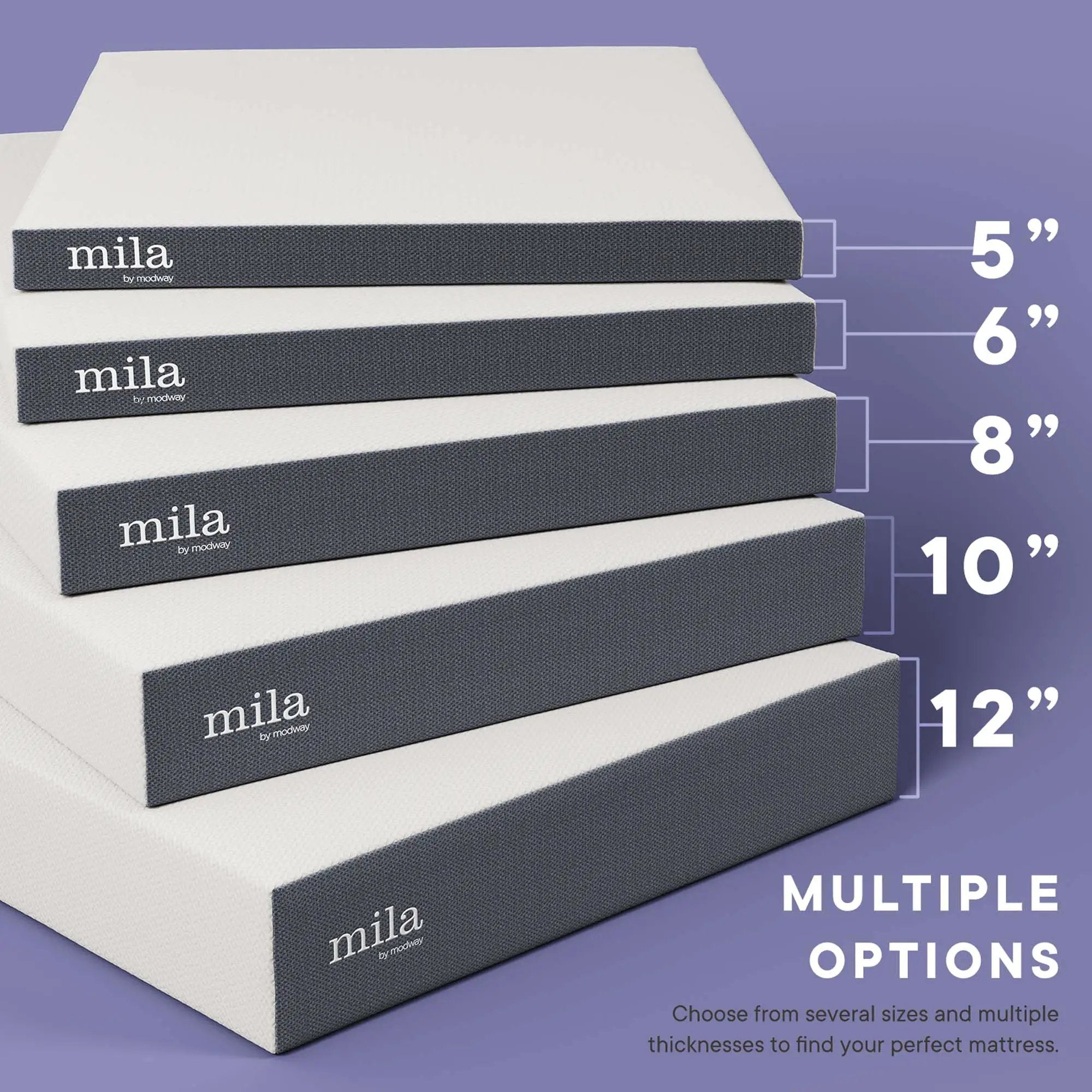 Mila 6" Memory Foam Mattress by Modway by HouseOfZazla