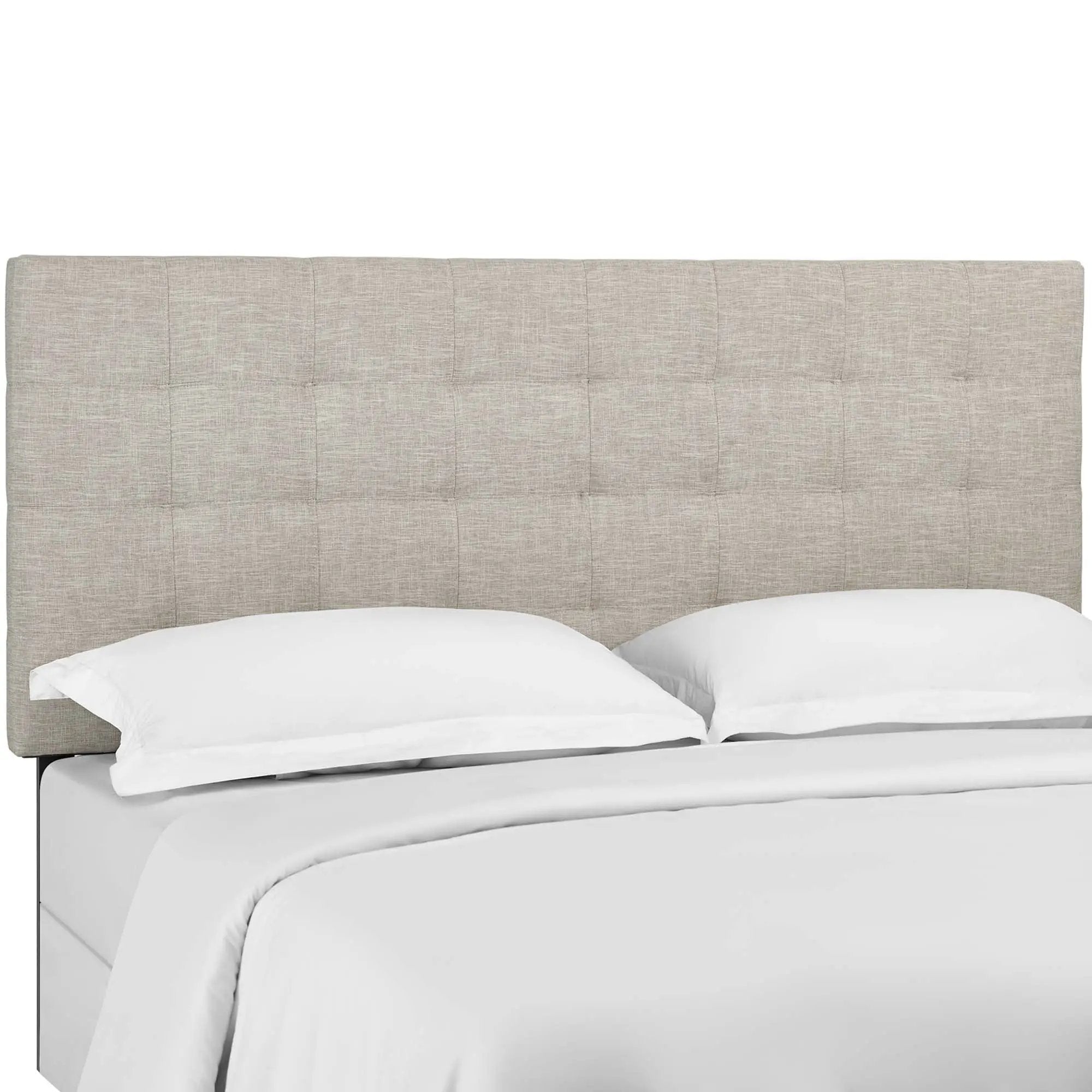 Paisley Tufted Upholstered Linen King and California King Headboard by HouseOfZazla