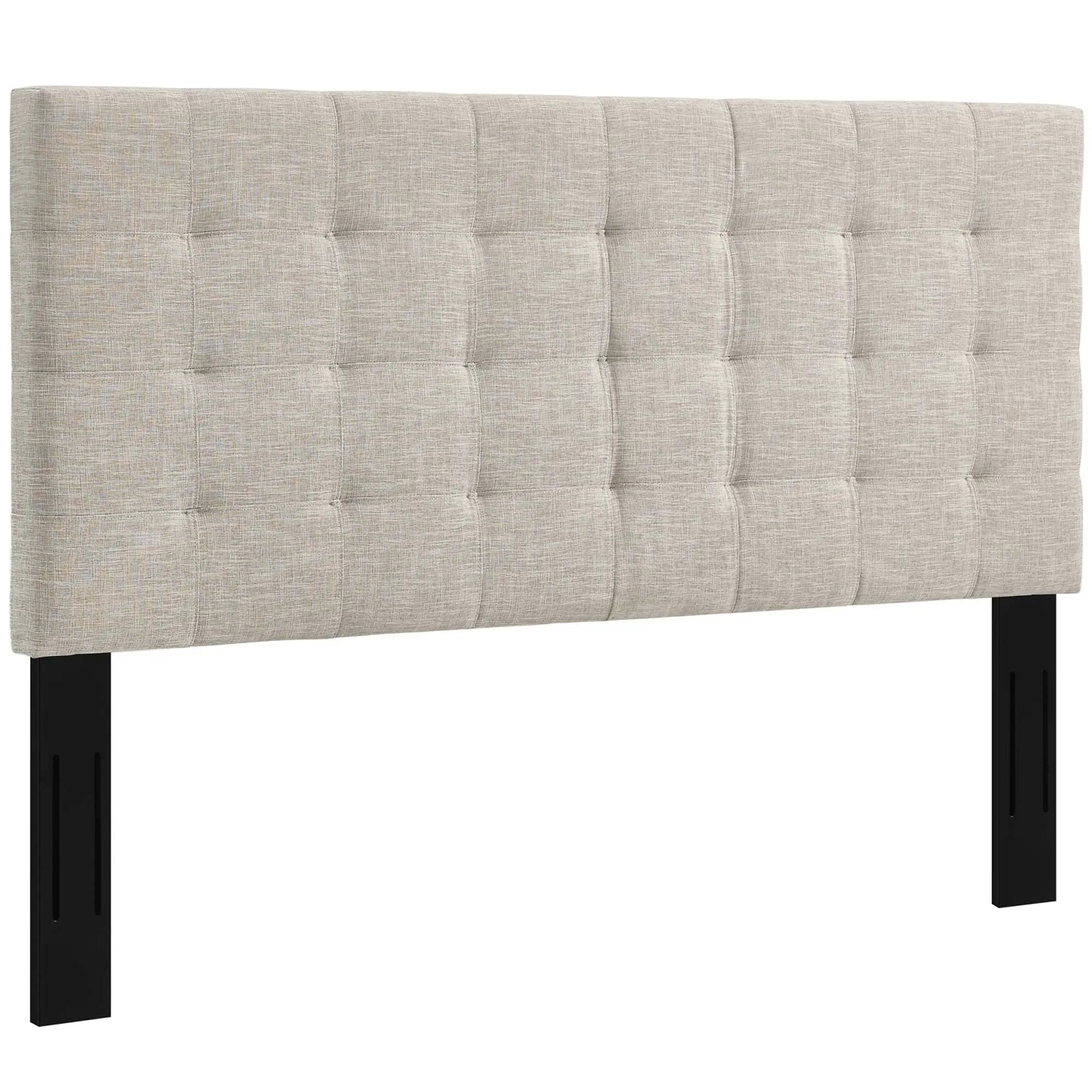 Paisley Tufted Upholstered Linen King and California King Headboard by HouseOfZazla