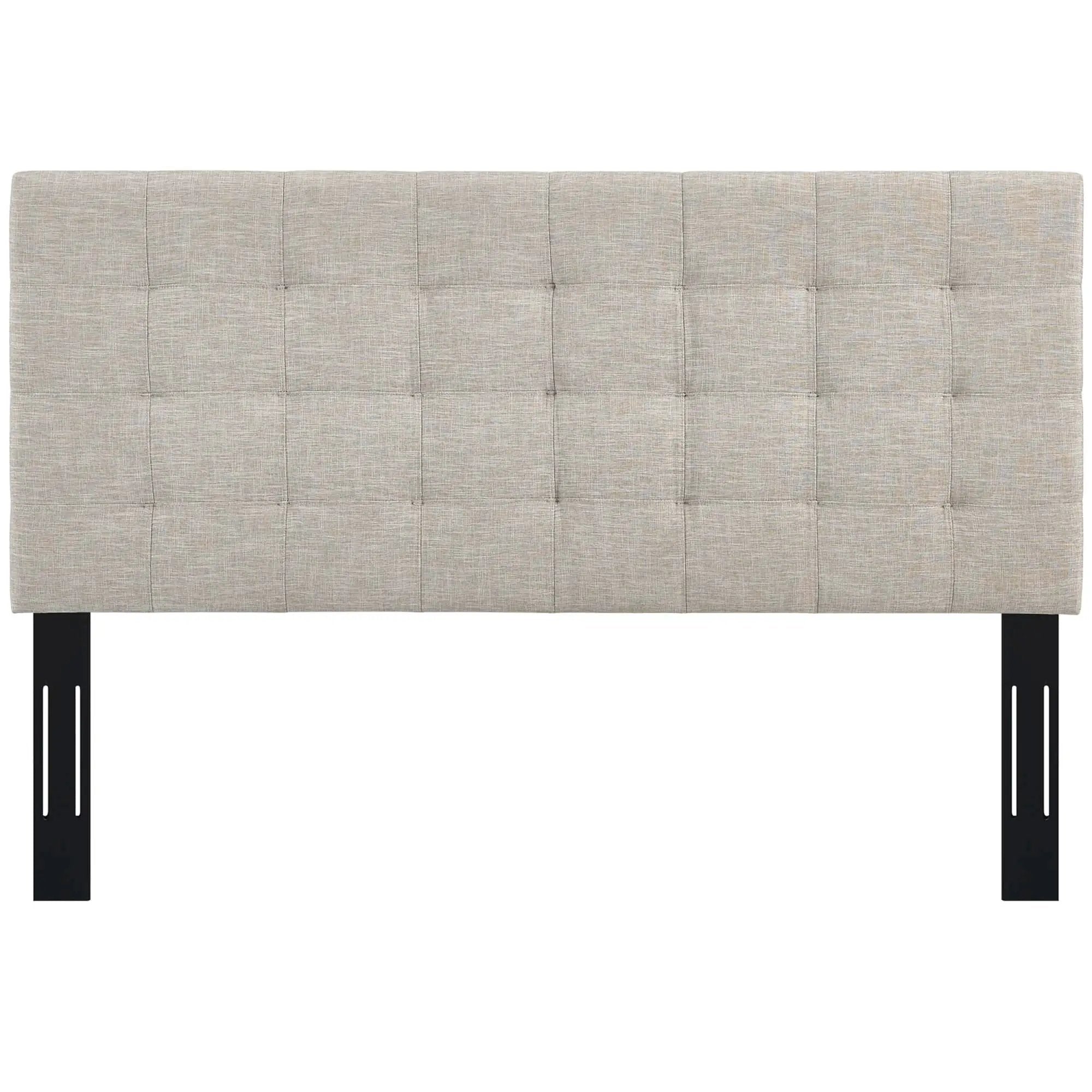 Paisley Tufted Upholstered Linen King and California King Headboard by HouseOfZazla