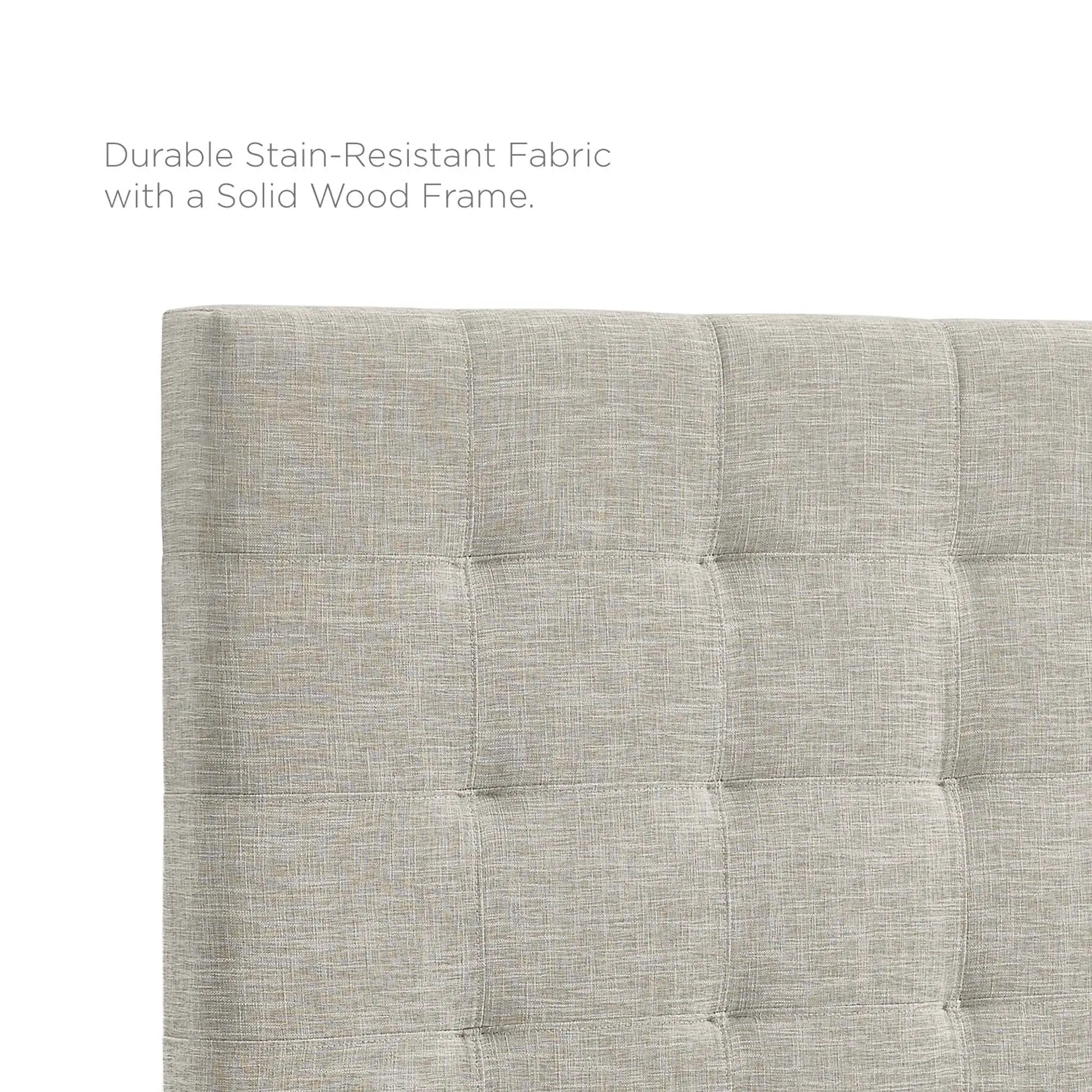 Paisley Tufted Upholstered Linen King and California King Headboard by HouseOfZazla