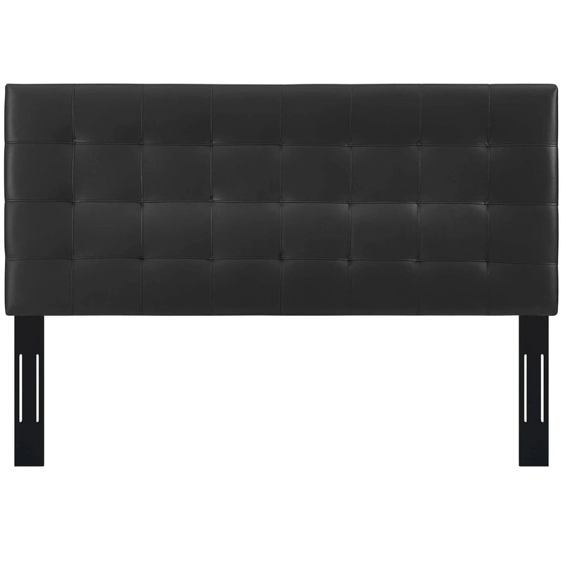 Paisley Tufted Upholstered Faux Leather King and California King Headboard by HouseOfZazla