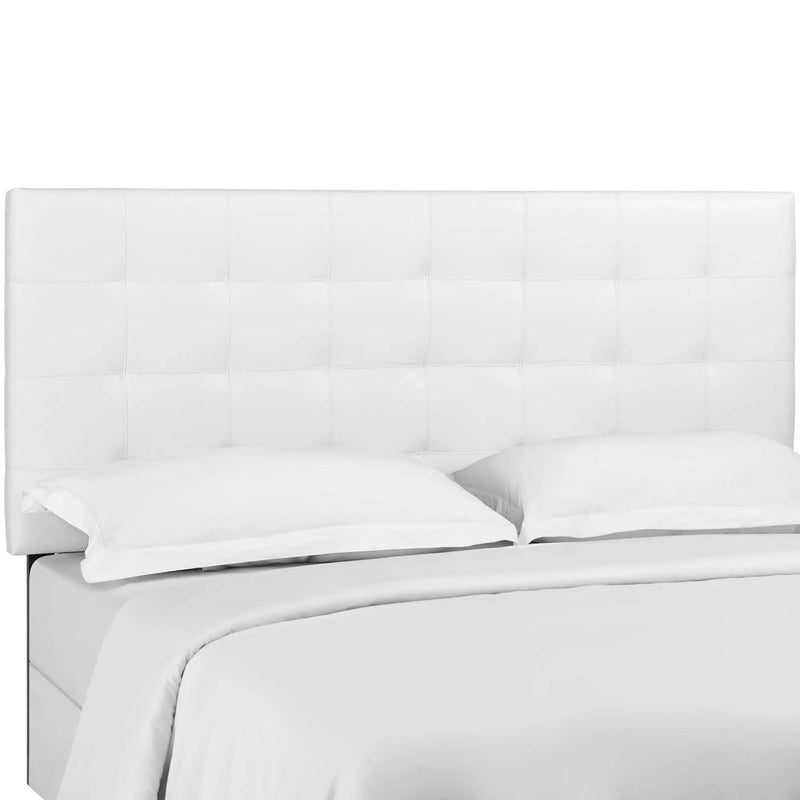 Paisley Tufted Upholstered Faux Leather King and California King Headboard by HouseOfZazla