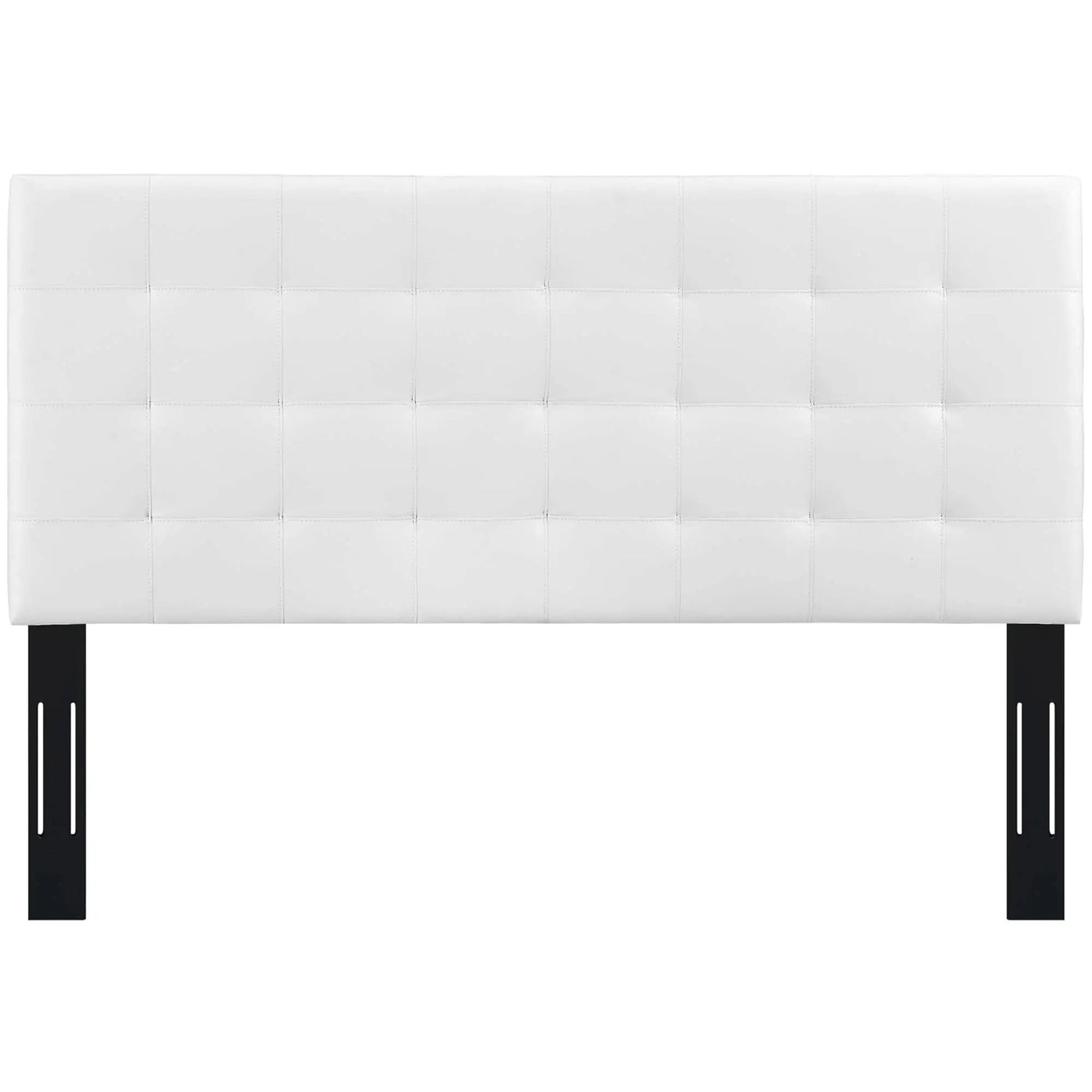 Paisley Tufted Upholstered Faux Leather King and California King Headboard by HouseOfZazla