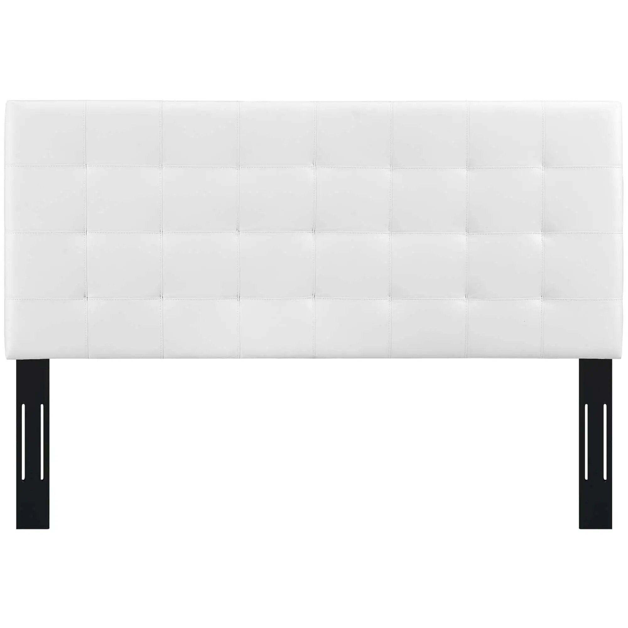 Paisley Tufted Upholstered Faux Leather King and California King Headboard by HouseOfZazla