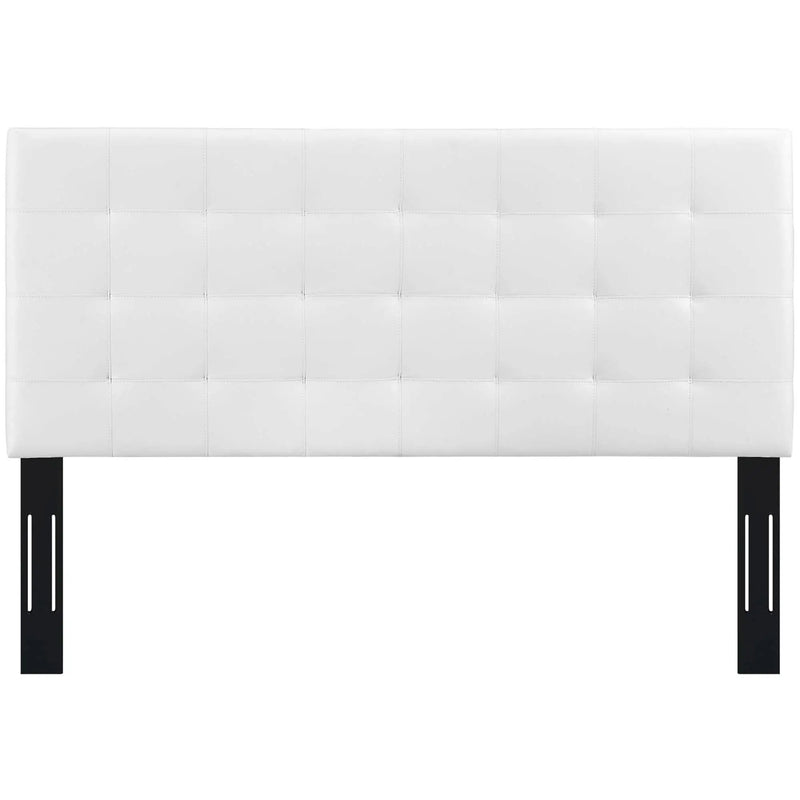 Paisley Tufted Upholstered Faux Leather King and California King Headboard by HouseOfZazla