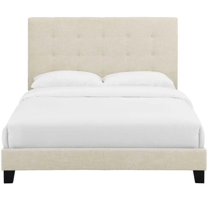Melanie Tufted Button Upholstered Fabric Queen Platform Bed by Modway by HouseOfZazla
