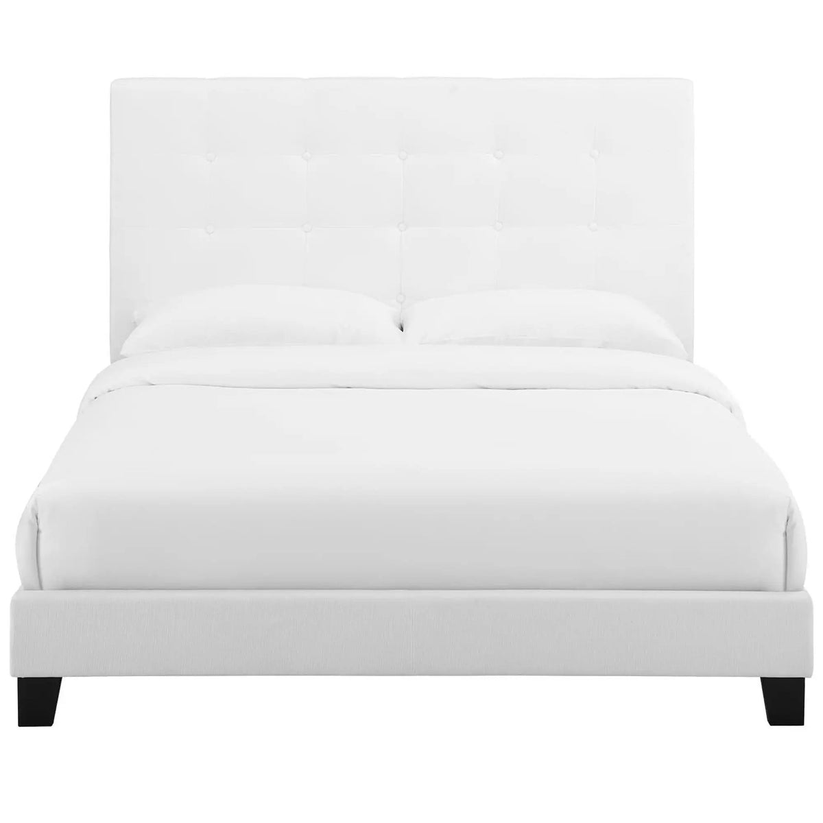 Melanie Tufted Button Upholstered Fabric Queen Platform Bed by Modway by HouseOfZazla
