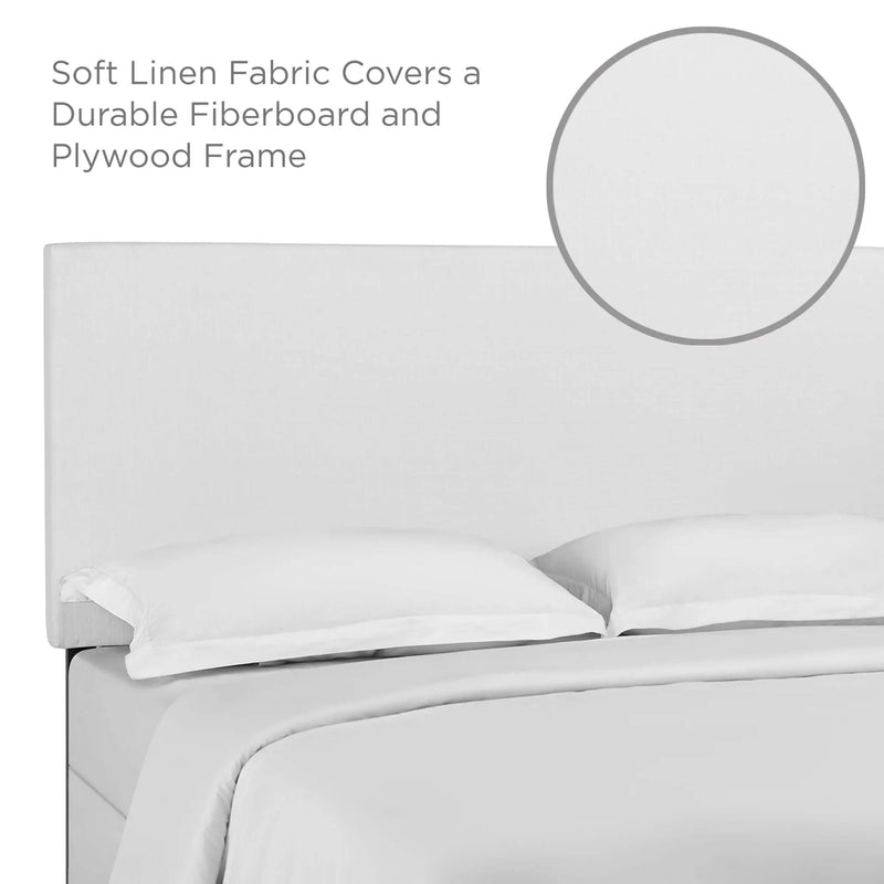 Taylor Upholstered Linen Fabric Full / Queen Headboard by Modway by HouseOfZazla
