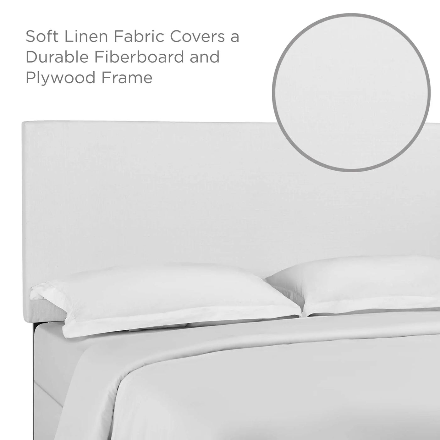 Taylor Upholstered Linen Fabric King and California King Headboard by Modway by HouseOfZazla