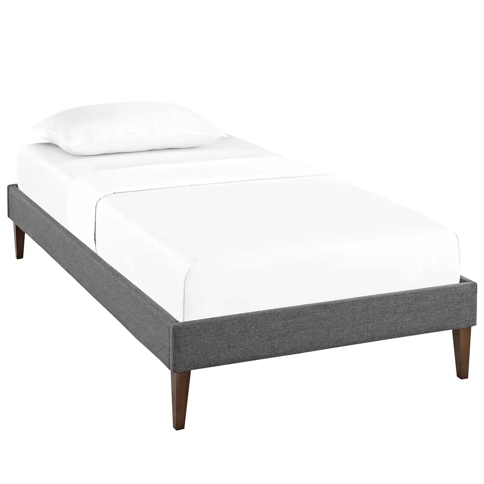 Tessie Fabric Twin Bed Frame with Squared Tapered Legs by Modway by HouseOfZazla