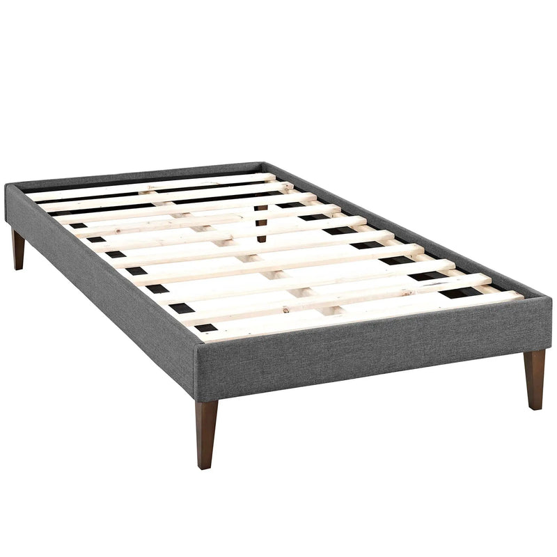 Tessie Fabric Twin Bed Frame with Squared Tapered Legs by Modway by HouseOfZazla