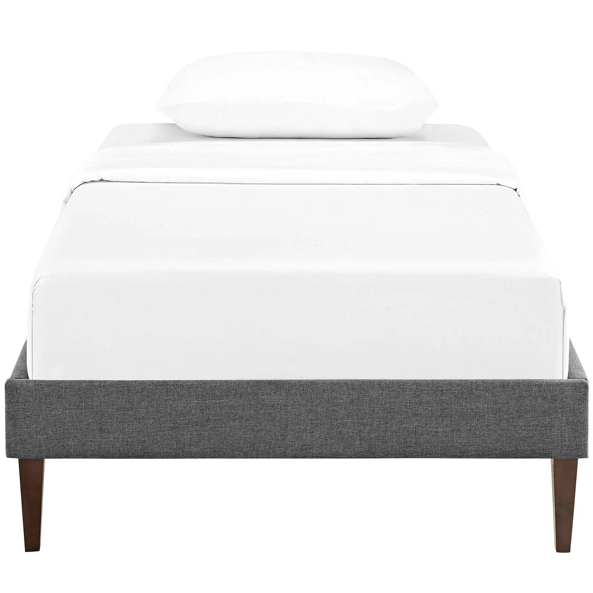 Tessie Fabric Twin Bed Frame with Squared Tapered Legs by Modway by HouseOfZazla