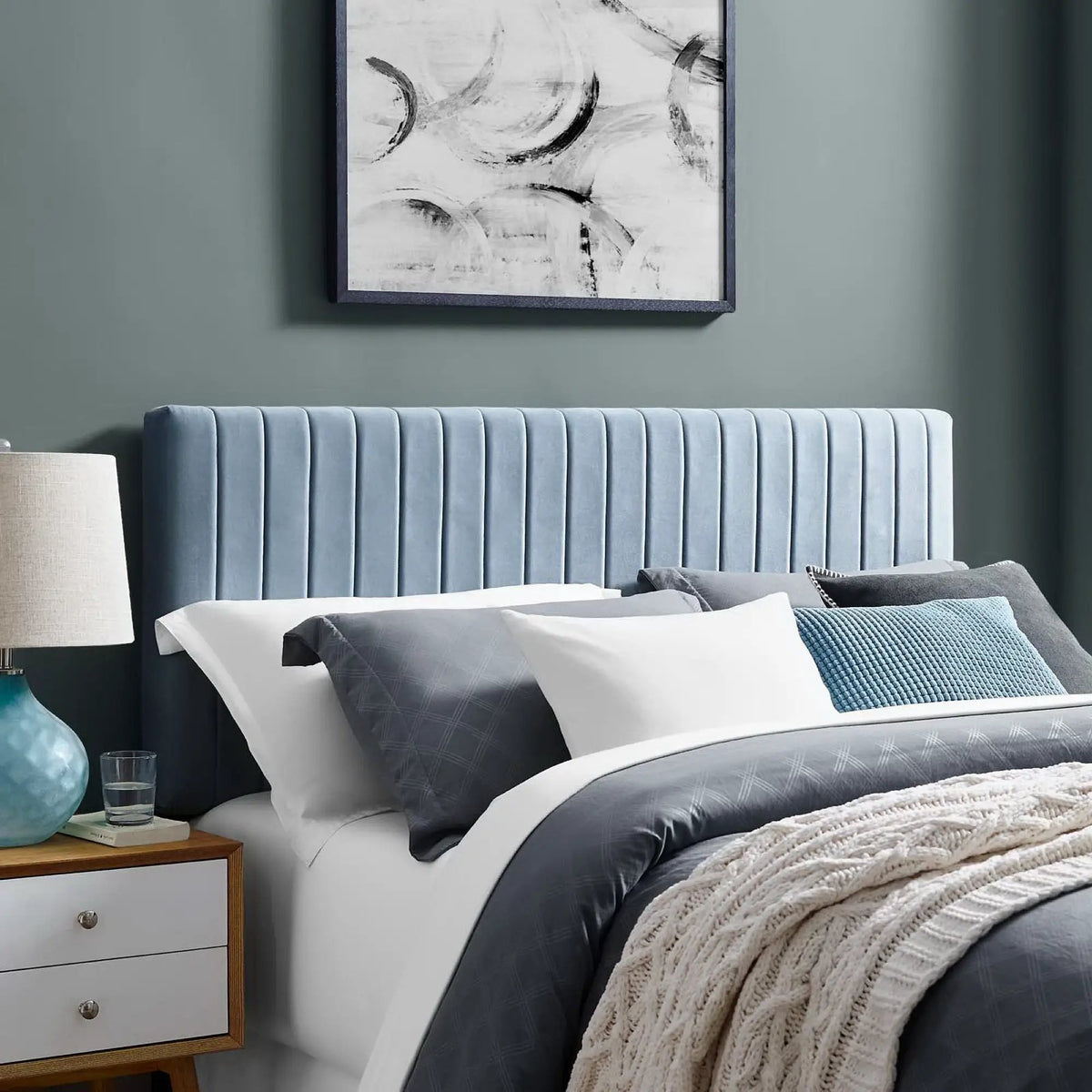 Keira Performance Velvet Full/Queen Headboard by Modway by HouseOfZazla