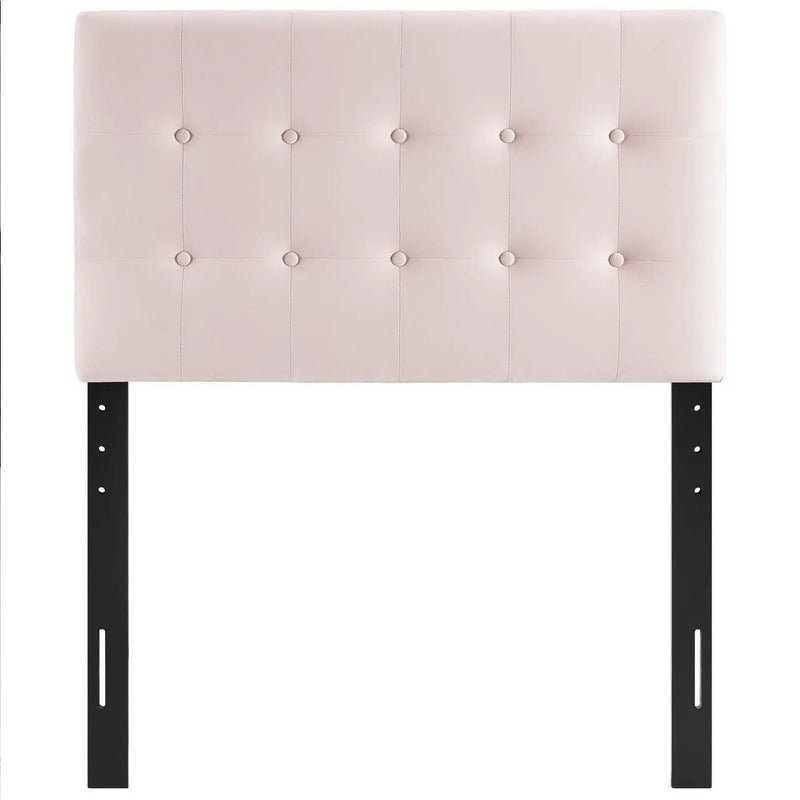 Emily Biscuit Tufted Performance Velvet Twin Headboard by HouseOfZazla
