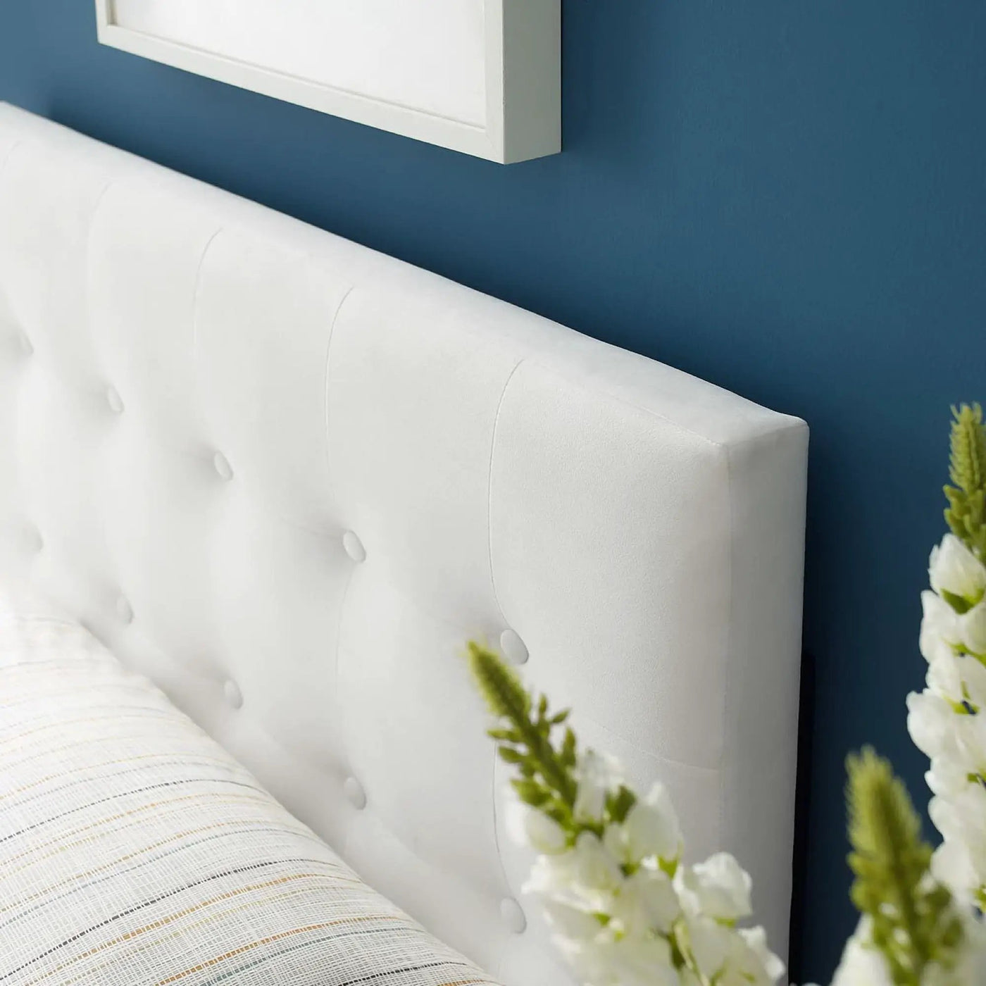 Emily Biscuit Tufted Performance Velvet Twin Headboard by HouseOfZazla