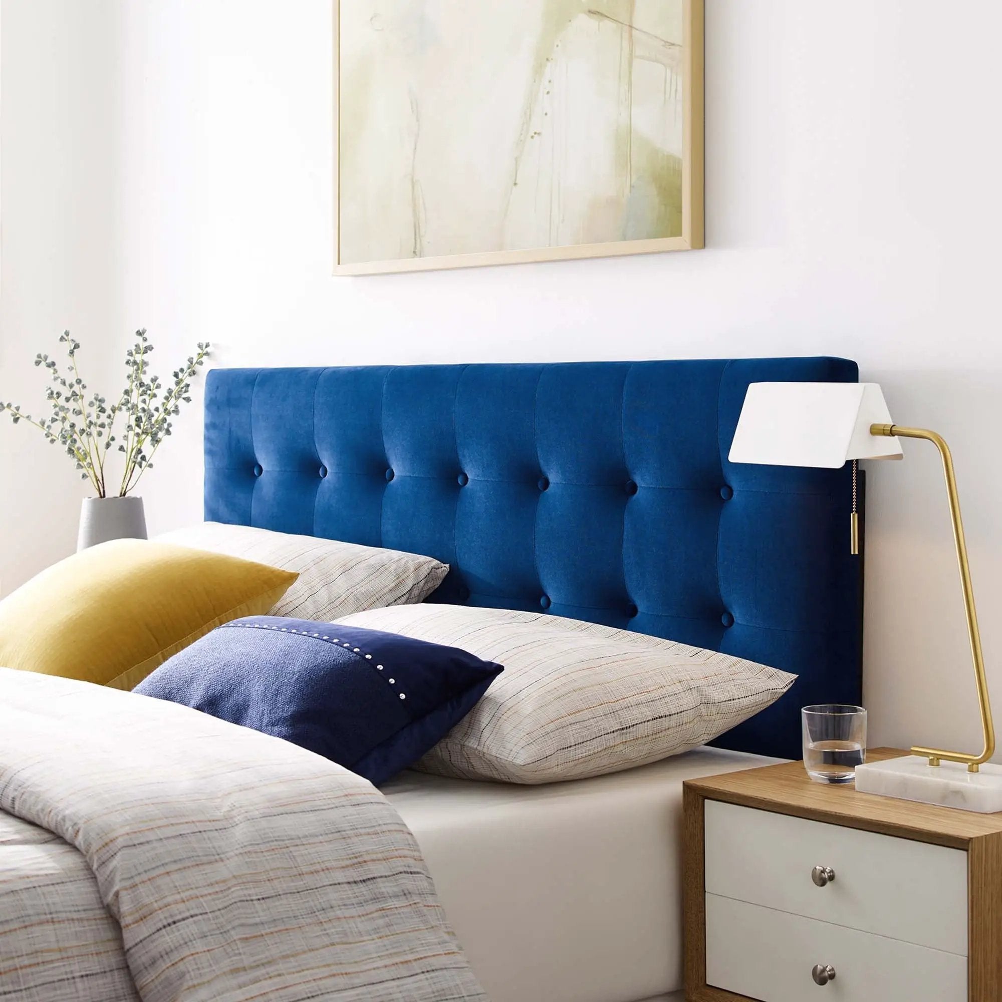 Emily Biscuit Tufted Performance Velvet Full Headboard by Modway by HouseOfZazla
