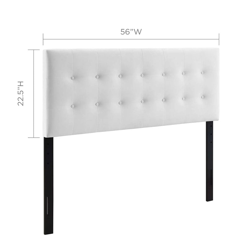 Emily Biscuit Tufted Performance Velvet Full Headboard by Modway by HouseOfZazla