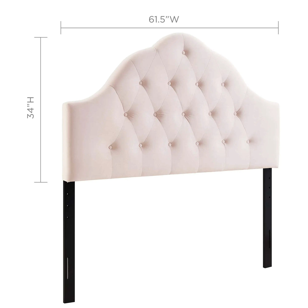 Sovereign Diamond Tufted Performance Velvet Queen Headboard by HouseOfZazla