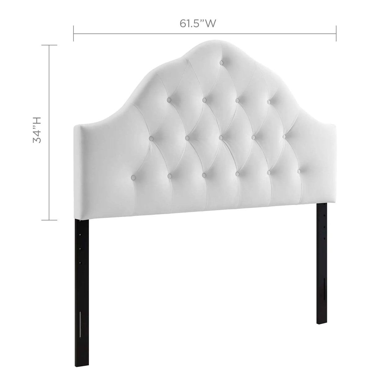 Sovereign Diamond Tufted Performance Velvet Queen Headboard by HouseOfZazla